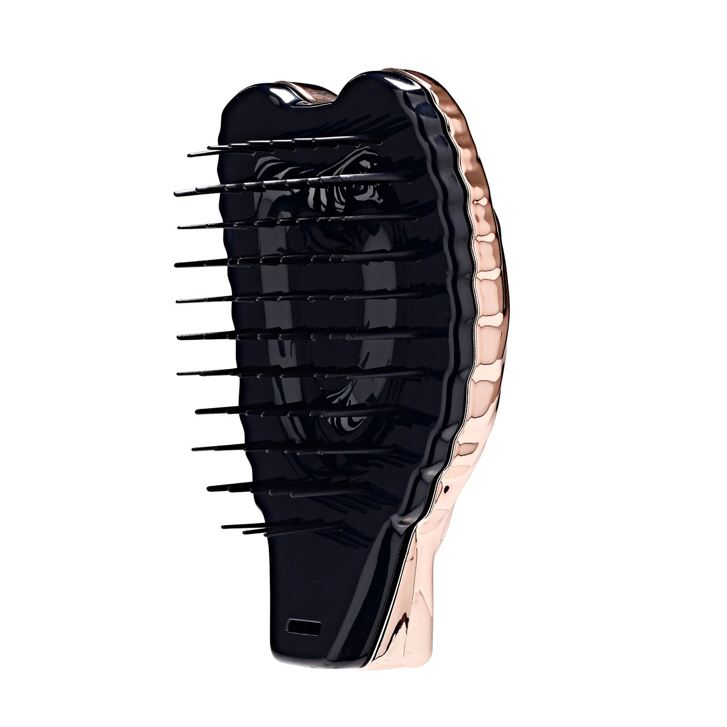 Pro Compact Hair Brush With Mirror - Rose Gold