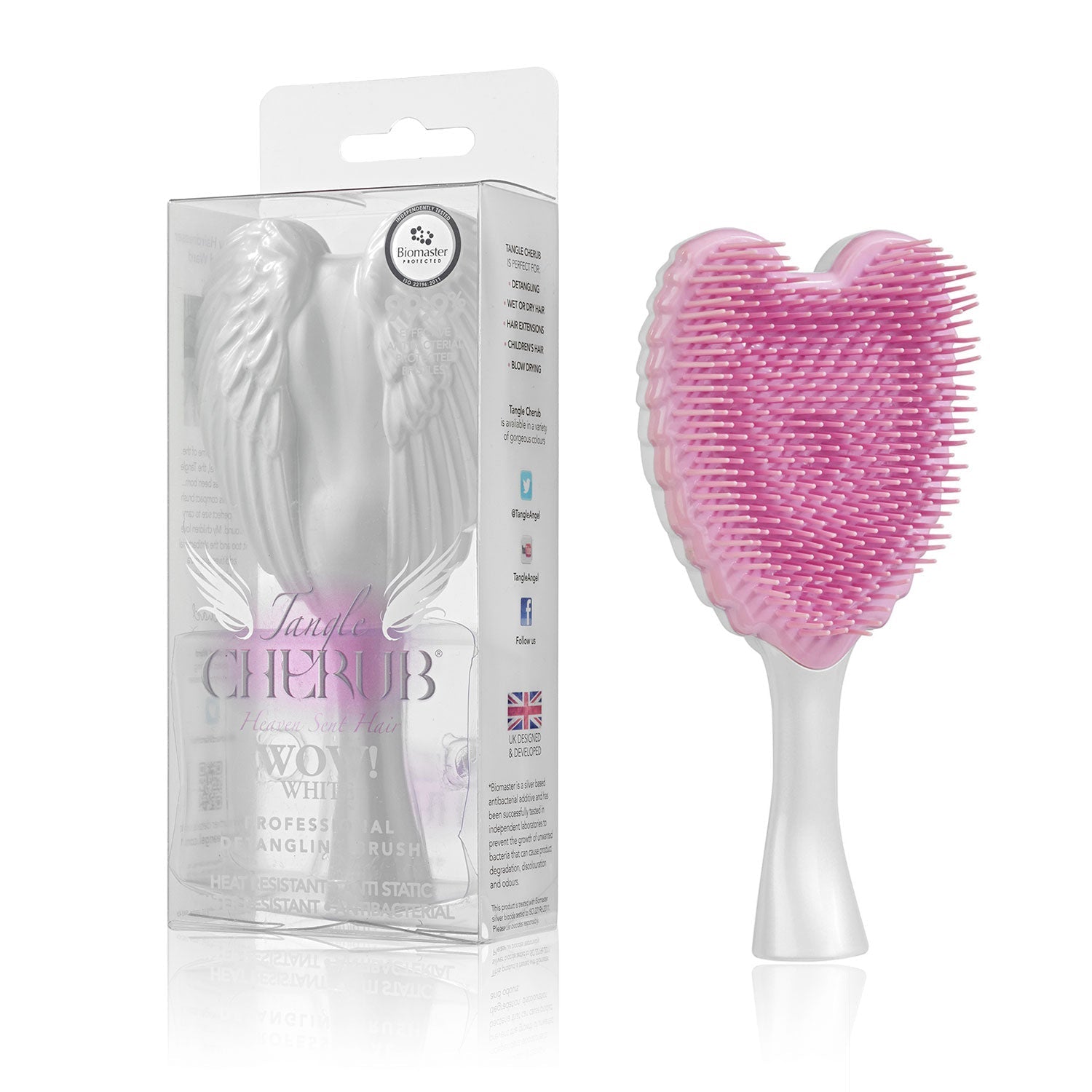 Cherub Hair Brush - Wow White