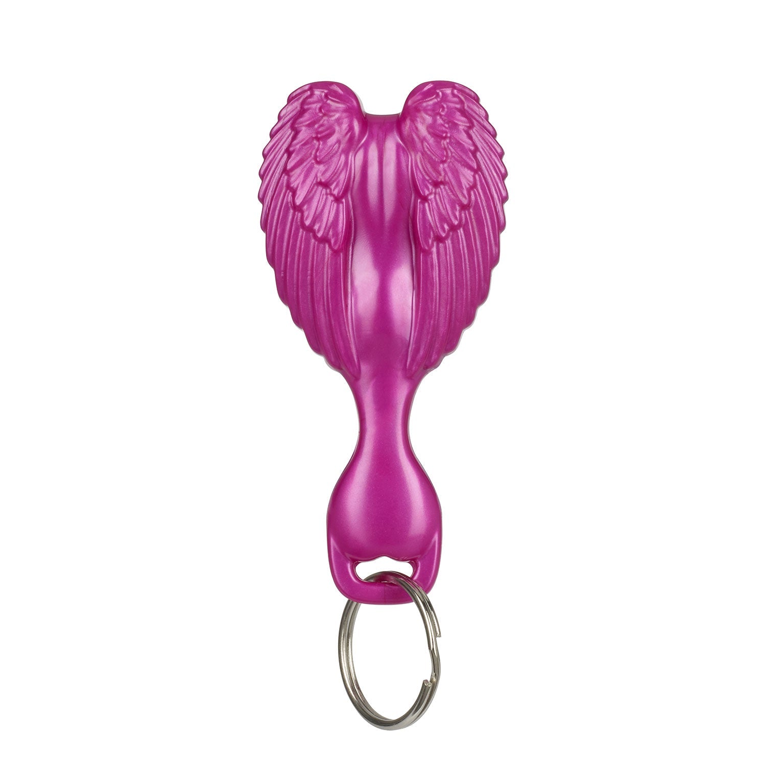 Mini Hair Brush Key Ring - Fuschia