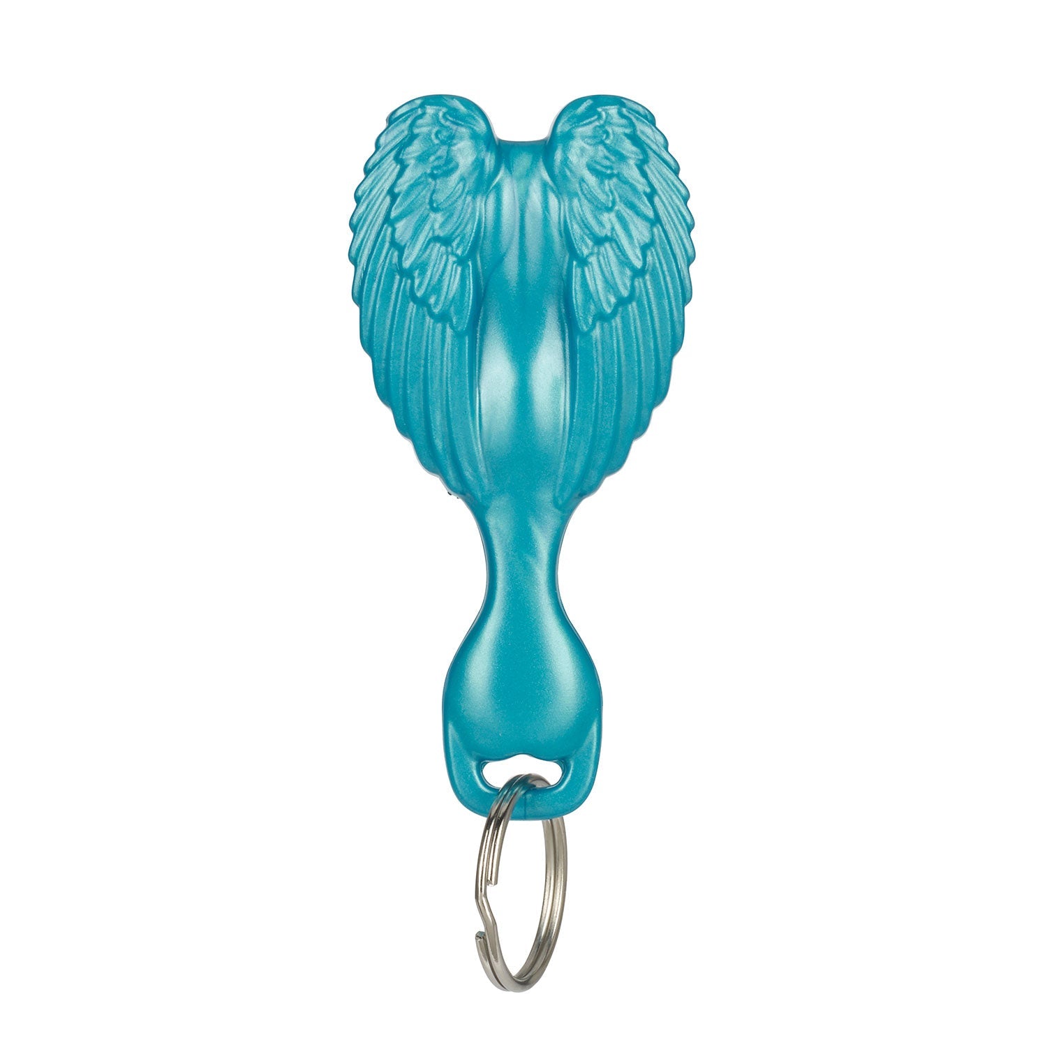 Mini Hair Brush Key Ring - Turquoise