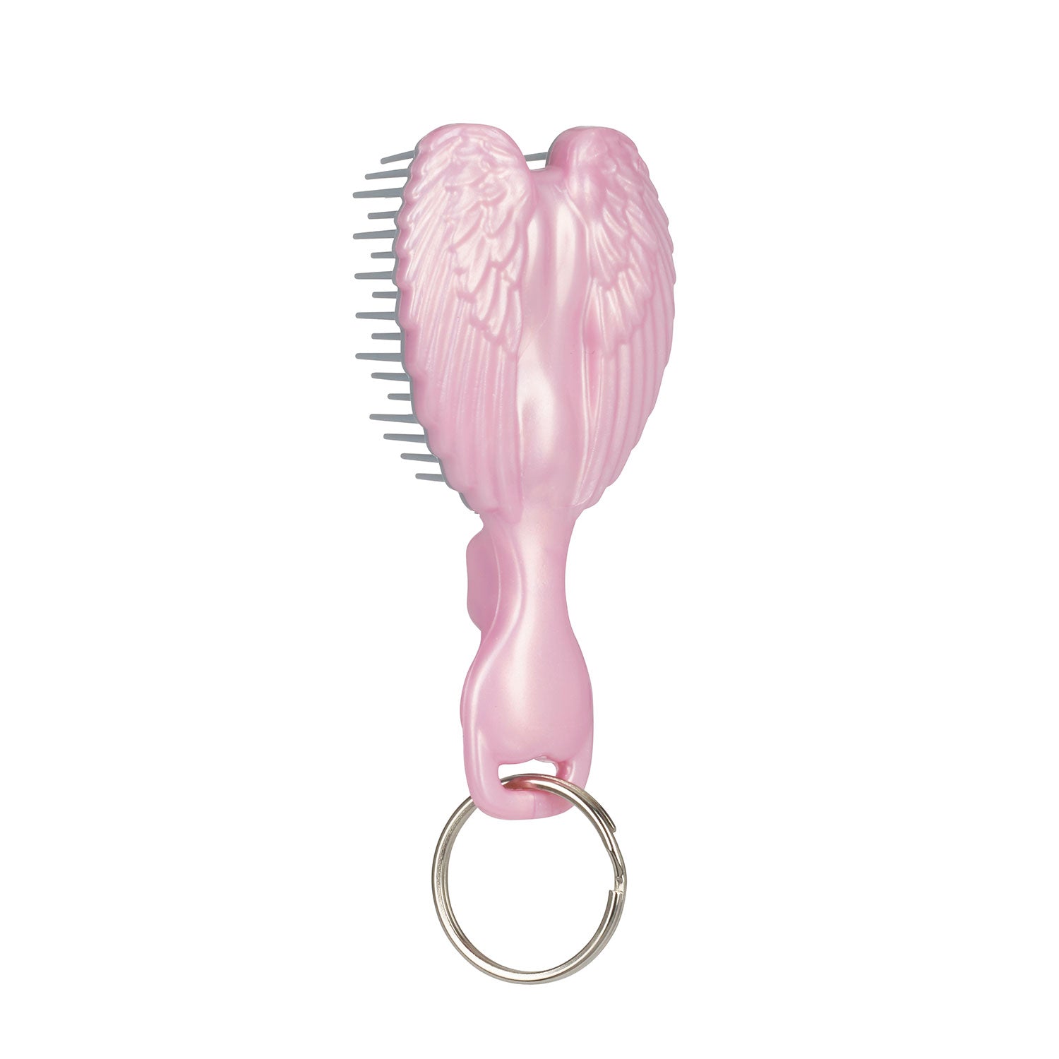 Mini Hair Brush Key Ring - Pink