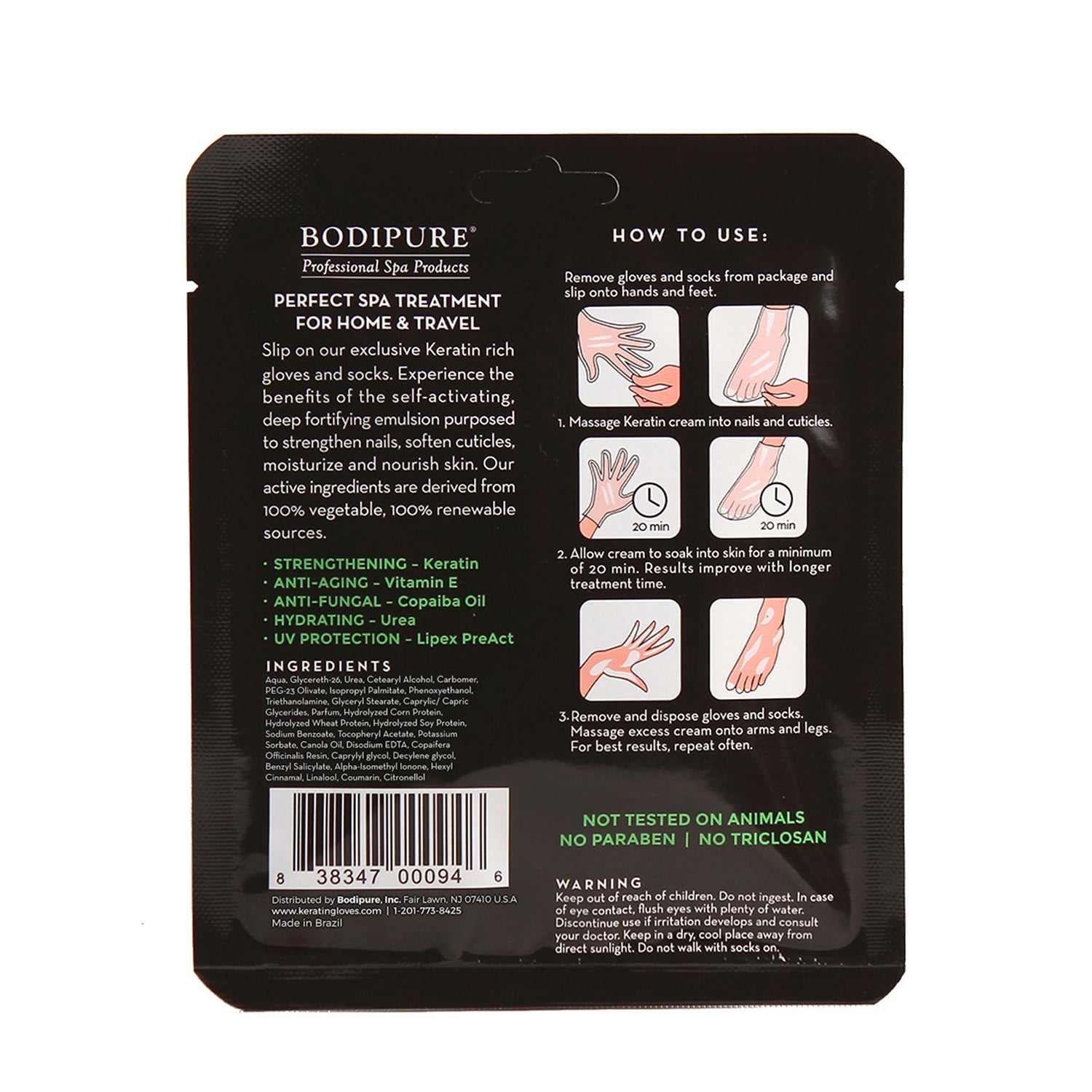 Keratin Gloves And Socks Retail Combo Pack