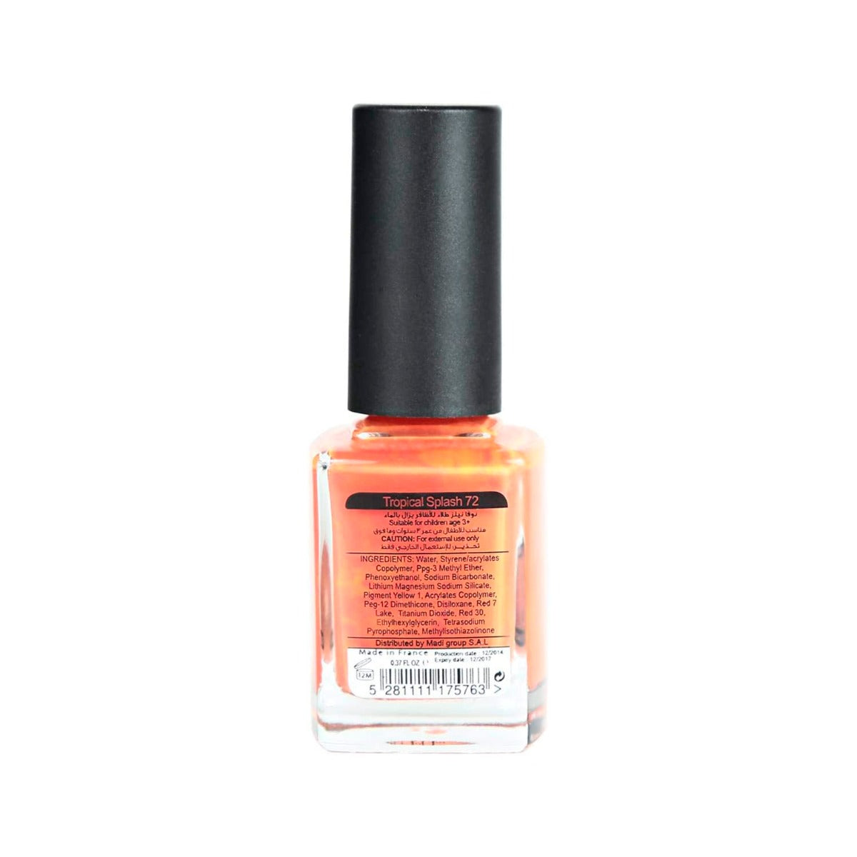 Washable Nail Polish - Tropical Splash 30ml