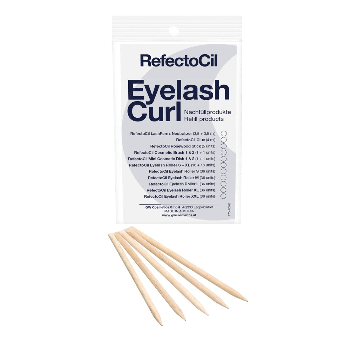 Eyelash Perm Refill Rosewood Sticks 5pcs