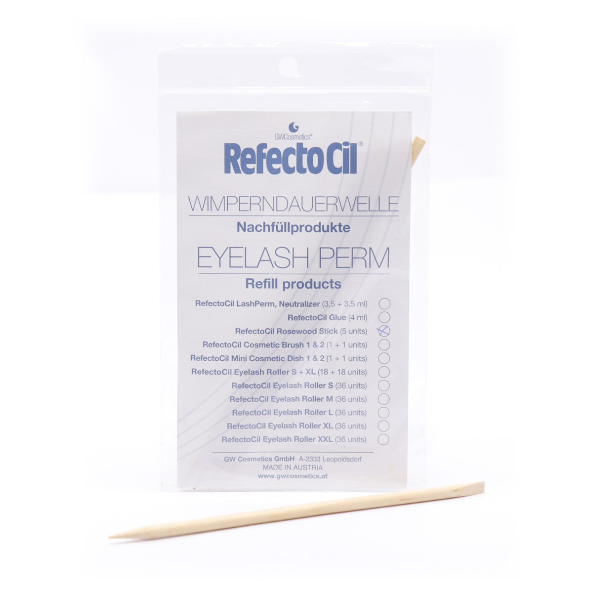 Eyelash Perm Refill Rosewood Sticks 5pcs